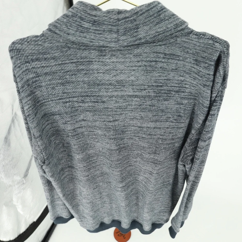 Vans Off The Wall Mens XXL Gray Marl Shawl Collar Button Front Cardigan Sweater